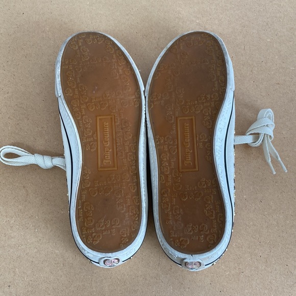 Juicy Couture Sneakers. White with Beads and Logos Size 10 - Picture 8 of 10